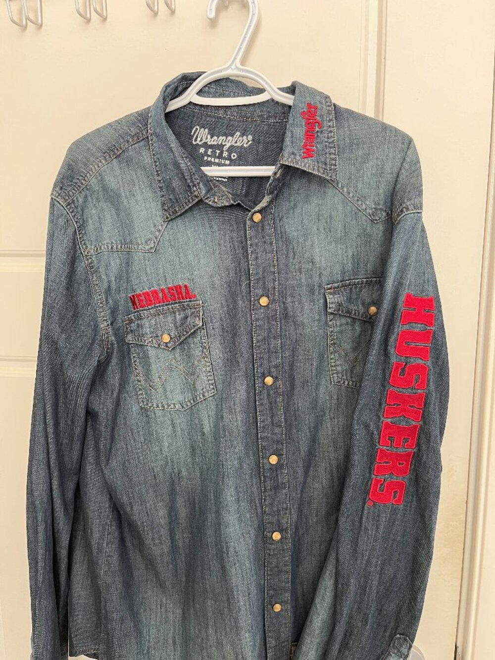 Wrangler Denim Full-Snap Long Sleeve Shirt